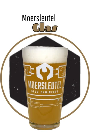 De Moersleutel  Glas (vaasje) - Brother Beer