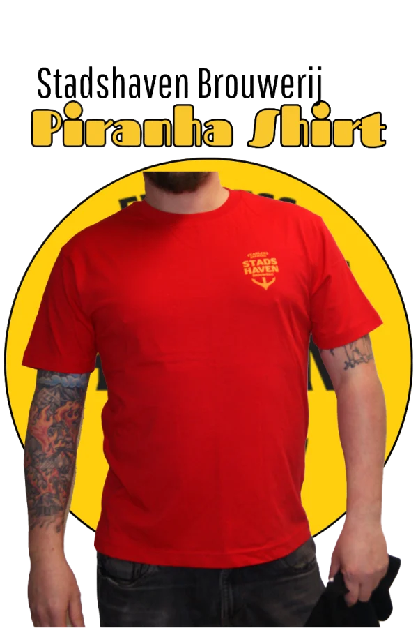 Stadshaven Brouwerij Rotterdam - Piranha Tripel Tshirt