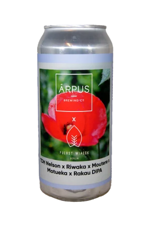 Arpus Brewing Co x Fuerst Wiacek - TDH Nelson x Riwaka x Moutere x Motueka x Rakau DIPA